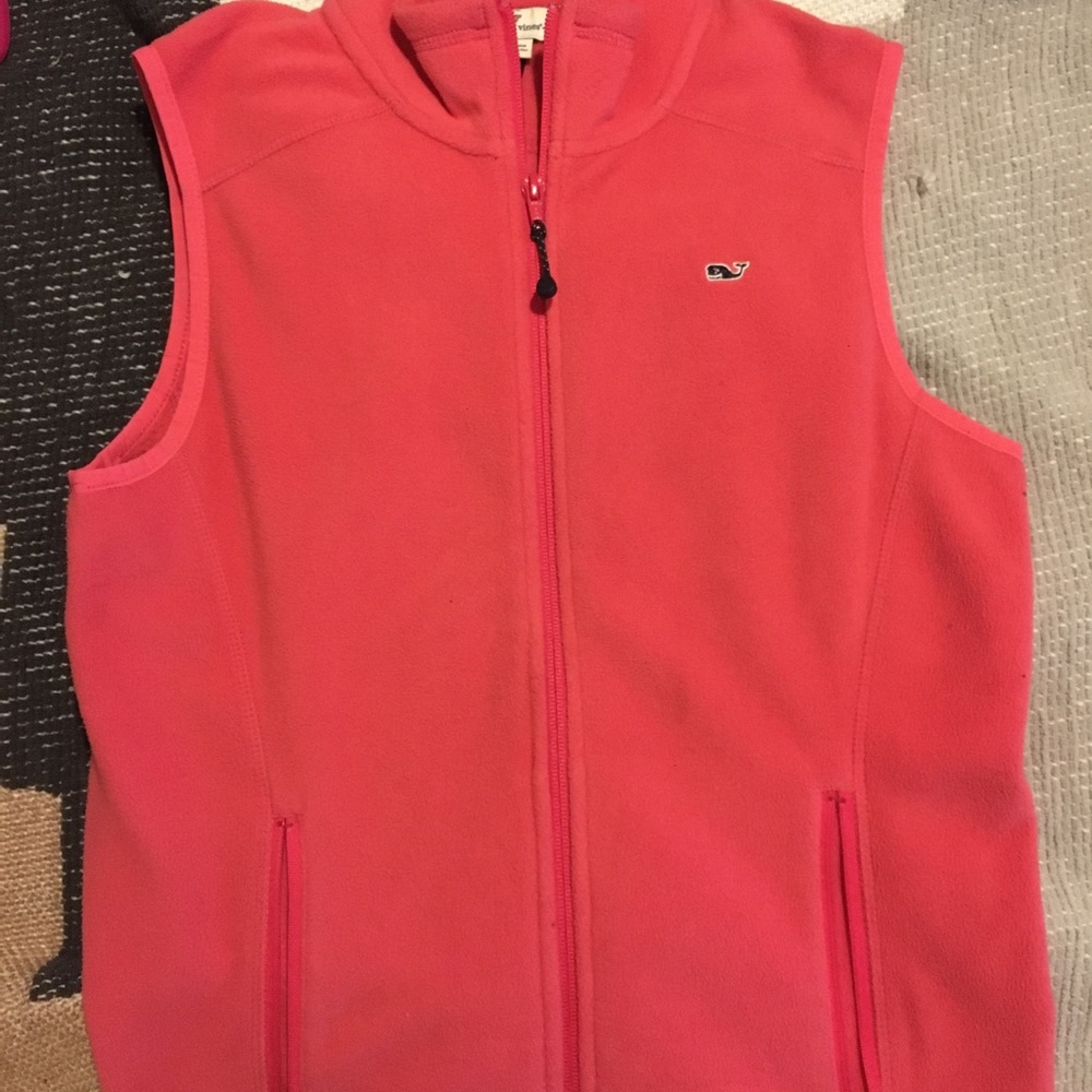 Vinyard Vines Pink Fleece Vest